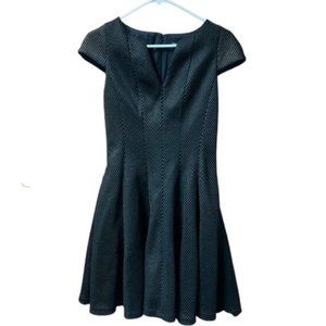 Julia Jordan Fit & Flare Metallic Jacquard Dress